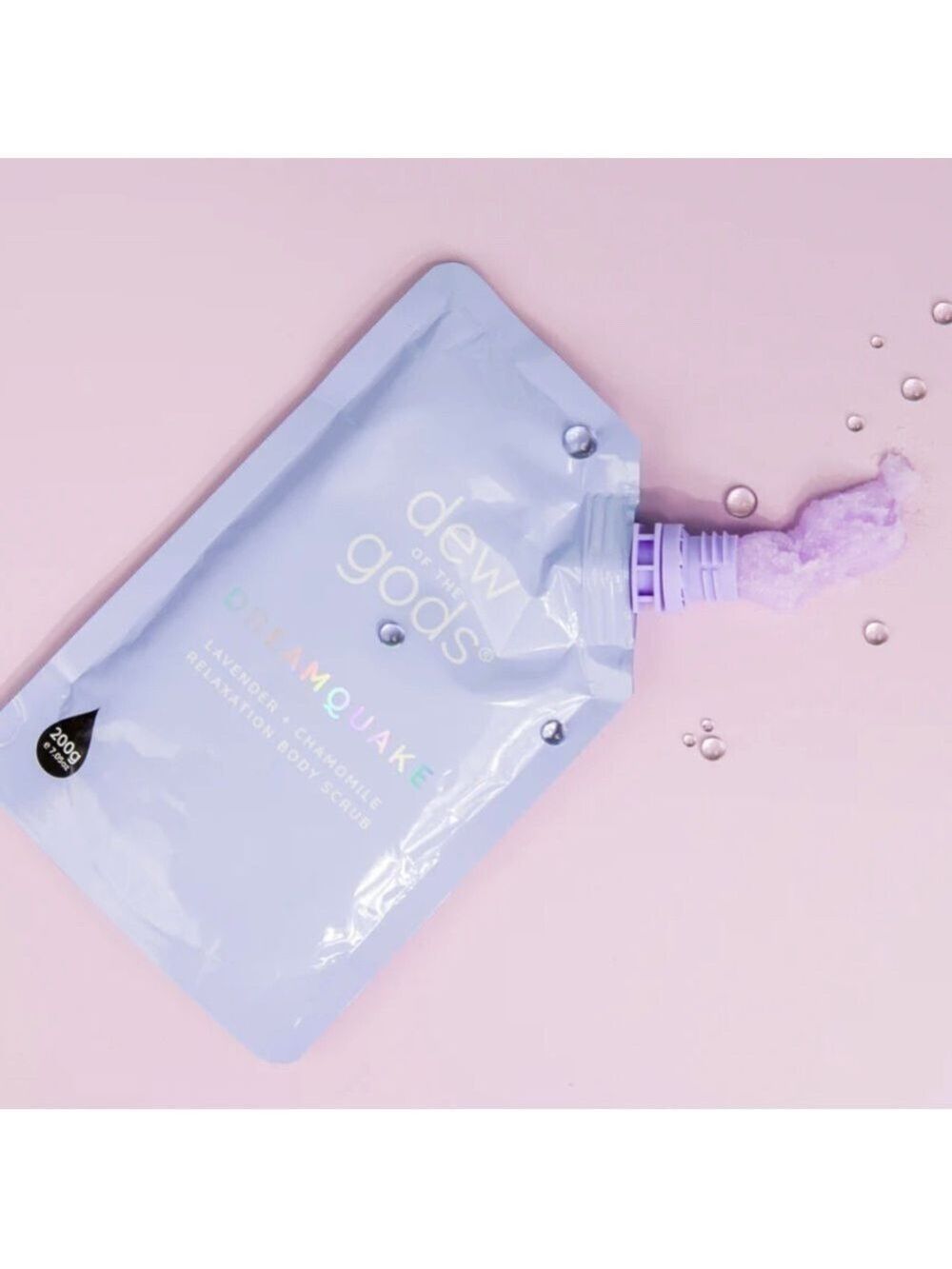 Dew of The Gods DREAMQUAKE Lavender + Chamomile Nighttime Body Scrub | NEW